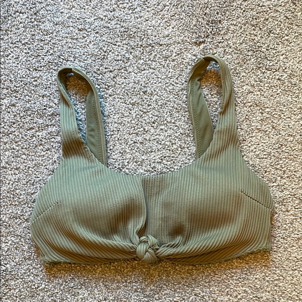 Hollister Olive Green Bikini Top